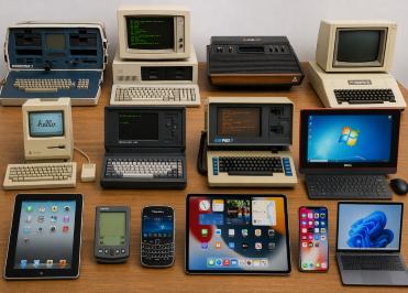 collage of historic personal computers